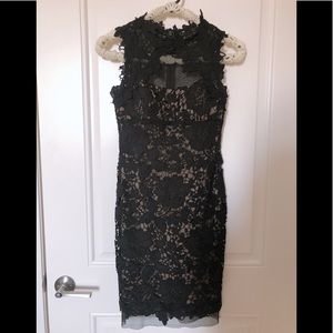 New sexy and elegant black lace dress